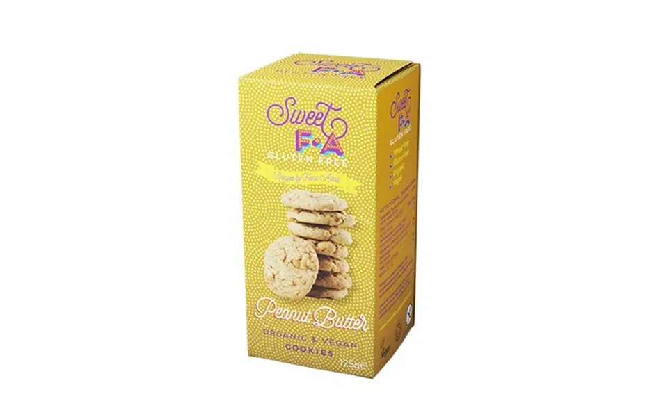 Jordnøddesmør Cookies Økologisk Sweet Fa - 125 Gram