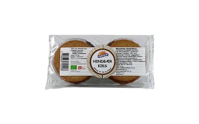 Biscuits with hindbærfyld økologisk- 175 gr - romer product image