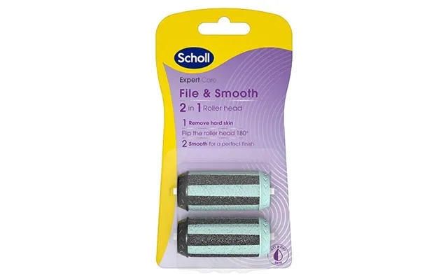 Scholl file & smooth 2-in1 roles head - 1 package product image