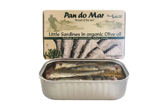 Small sardines in olive oil økologisk - 120 gram product image
