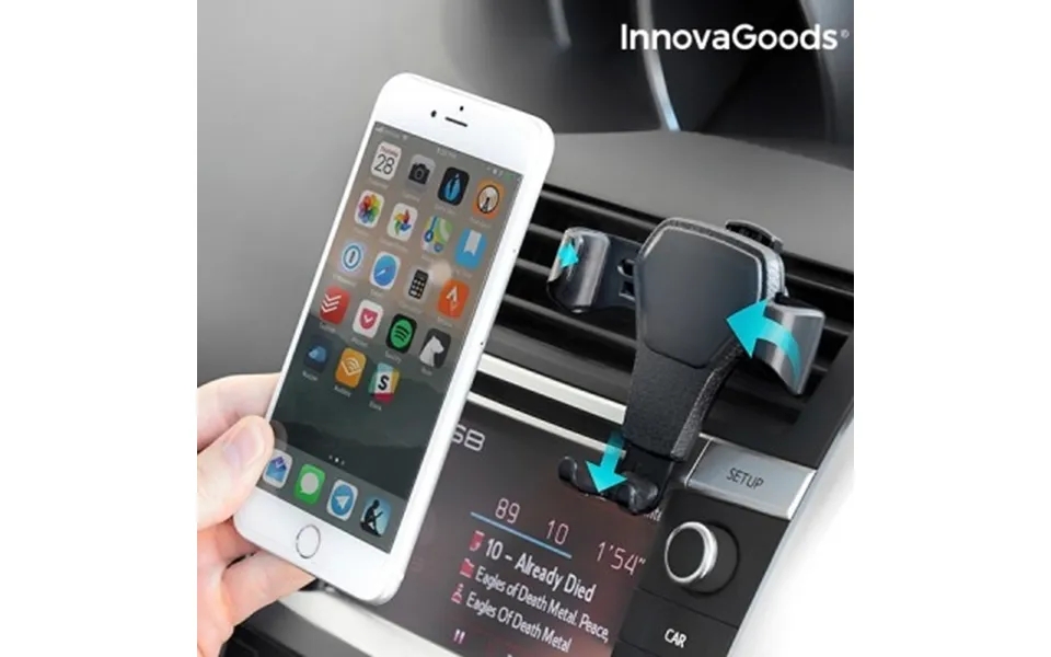 Gravity phone holder to car - innovagoods