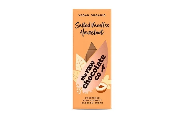Vanoffe salted hazelnut organic raw chokolade - 60 gram product image