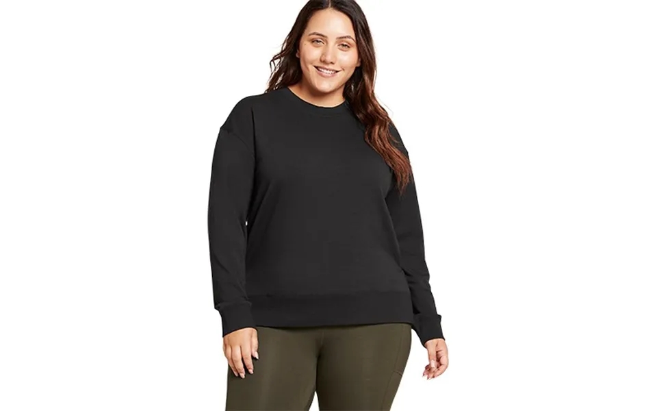 Women's Weekend Crew Pullover Black - Xsmall