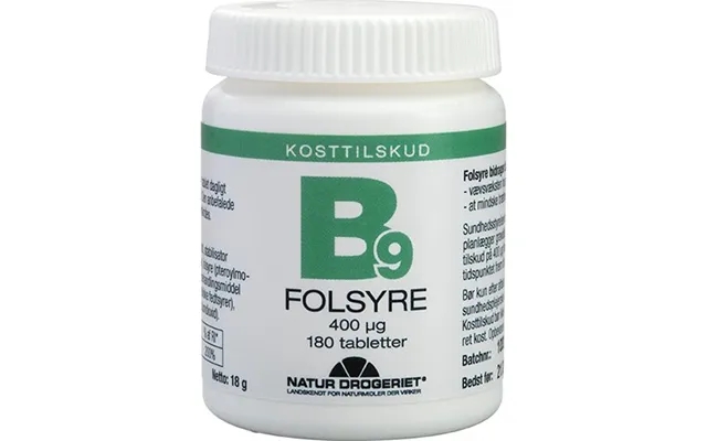 Folsyre Tabletter 400 Â G - 180 Stk. product image