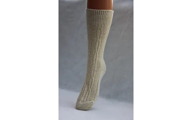 Natural colored thick wool socks in clean merino wool 32 product image