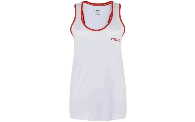 Nox dametop white with red logo - xl product image