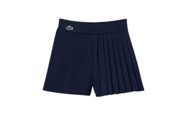 Lacoste Pleated Lined Shorts Women Navy Blue product image