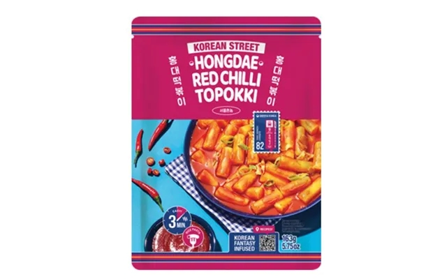 Allgroo Korean Street Topokki Rice Cake Hongdae Red Chilli 163 G product image