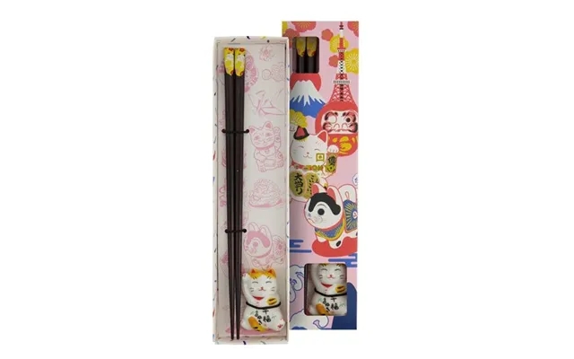 Chopstick Giftset And Rest Lucky Cat 2 Stk. product image
