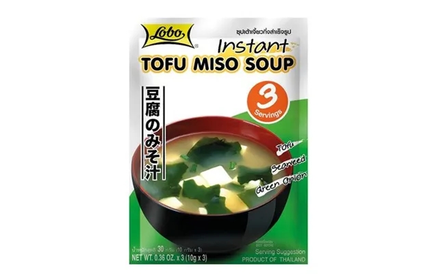 Lobo Instant Tofu Miso Suppe 3 Serveringer 3x10g. product image