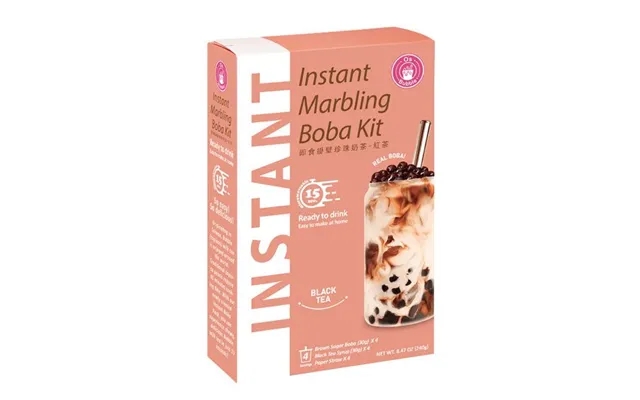 O's Instant Marbling Boba Kit Black Tea 4x60 G. product image