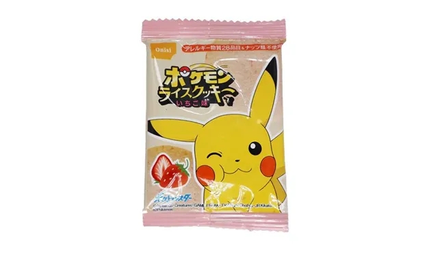 Pokemon Rice Cookies Strawberry 8 G. product image