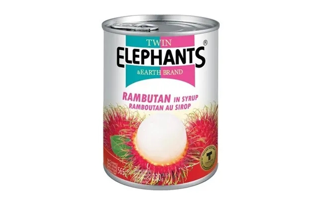 Twin Elephants Rambutan Frugt I Syrup 565 G. product image