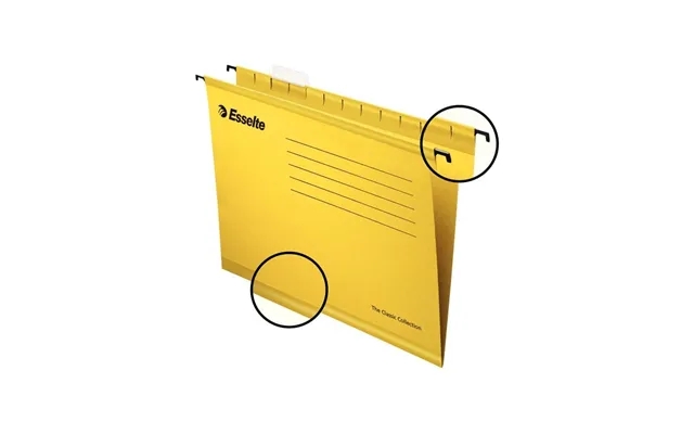 Esselte filing classic reinforced a4 25 yellow product image