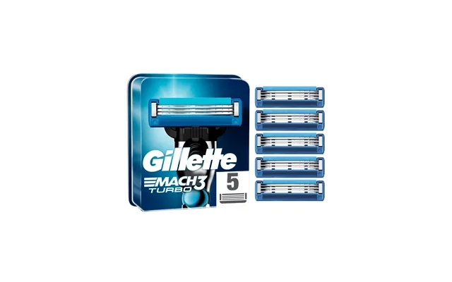 Gillette mach3 turbo replacement blades 5 pcs product image