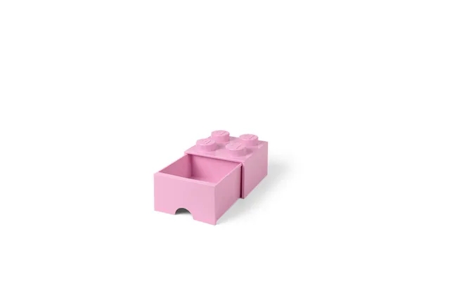 Lego storage box 4 with drawer - pink product image