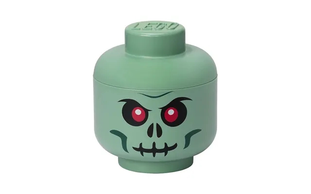 Lego storage head, small - green skeleton product image
