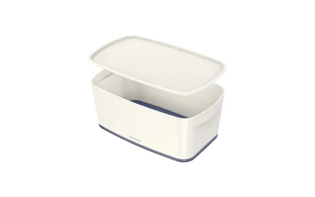 Leitz mybox small storage box with layer white product image