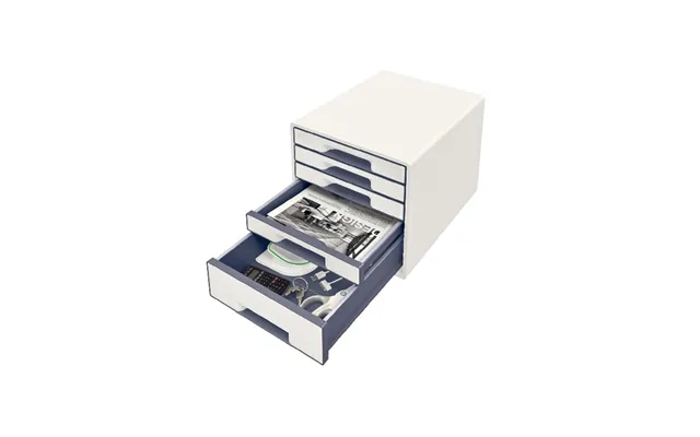 Leitz drawer cabinet desk cube wow 5-skuffer white product image