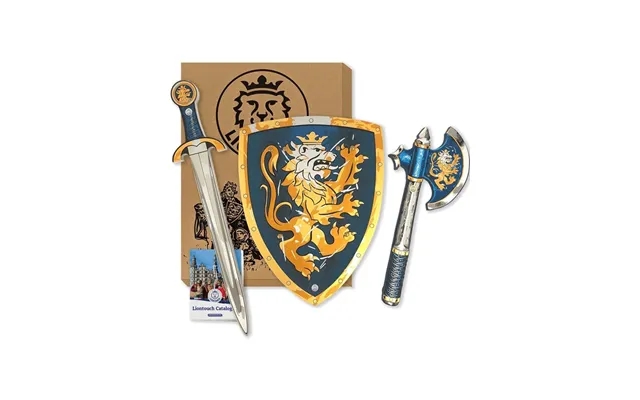 Liontouch noble knight seen sword shield & ax blue product image