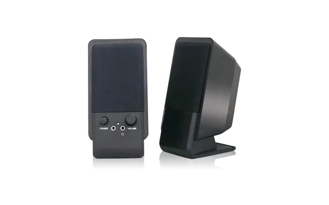 Mediarange compact desk speakers. Black - black product image
