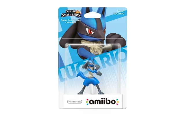 Nintendo amiibo no. 21 Lucario super smash bros. Collection - accessories lining game console product image