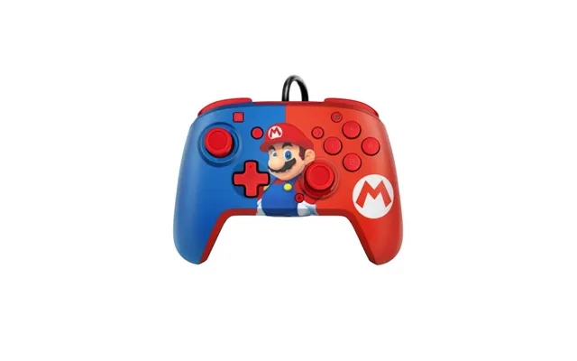 Pdp faceoff deluxe audio wired controller - mario product image