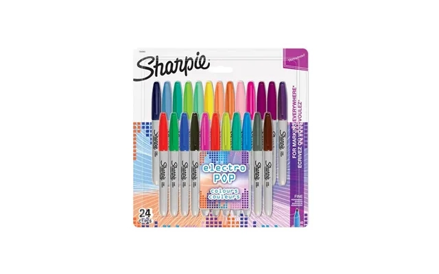 Sharpie permanent markers fine tip electropop - past, the laws different original colors 24 pieces product image