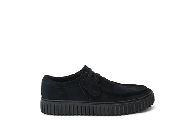 Clarks torhill low suede shoes black product image