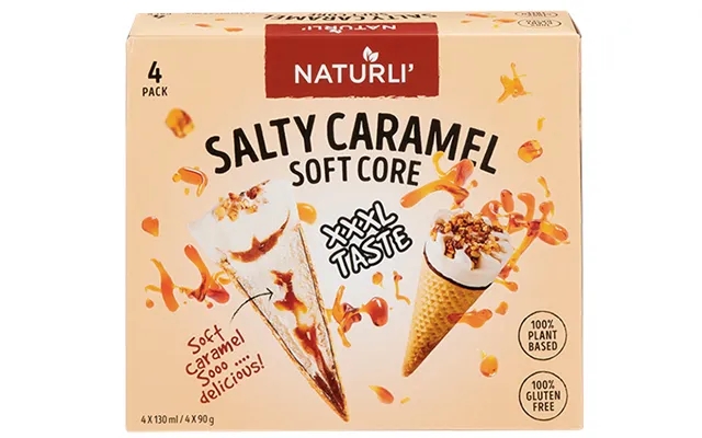 Ice cream cone with saltkarmel product image