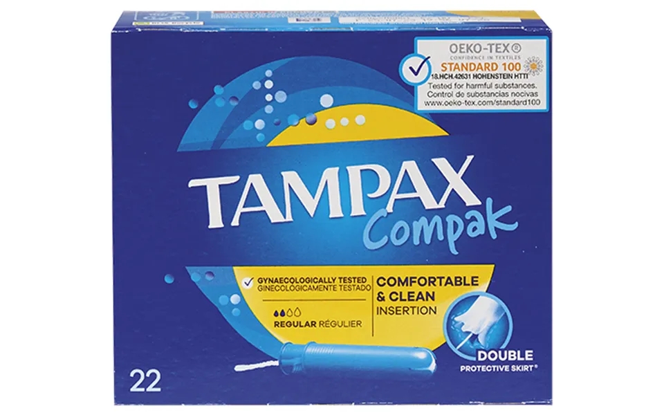Tampax Compak Tampons 22 Pieces - Regular