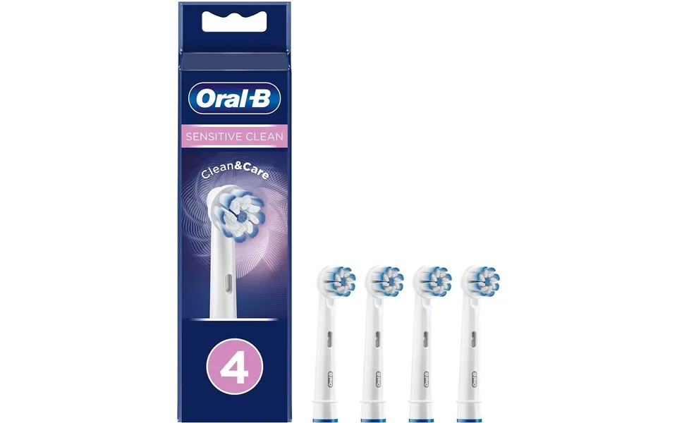 Oral b sensitive clean brush heads 4 pak.