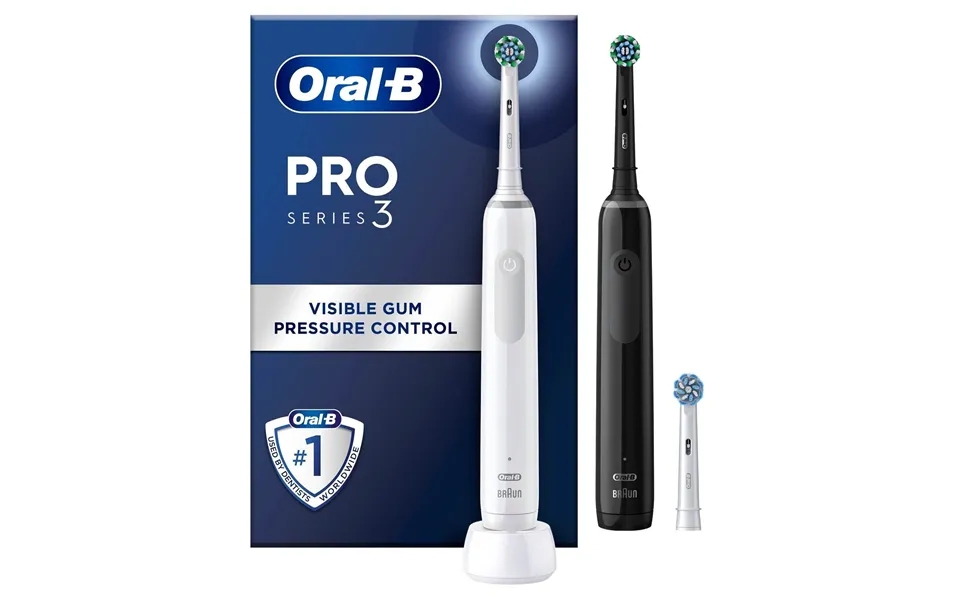 Oral-b Electrical Toothbrush Oral-b Pro 3 Duo Black White