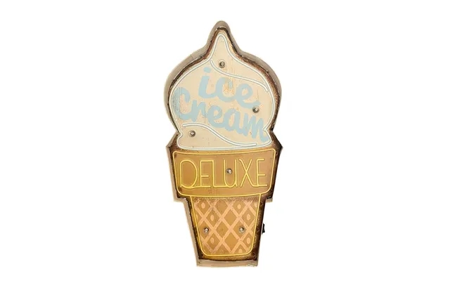 Retro Skilt Ice Cream Deluxe Med Lys product image