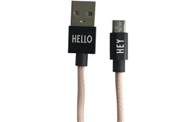Design letters micro usb cable 1 m nude product image