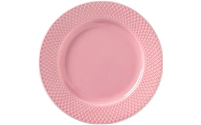 Lyngby rhombus plate pink 21 cm product image