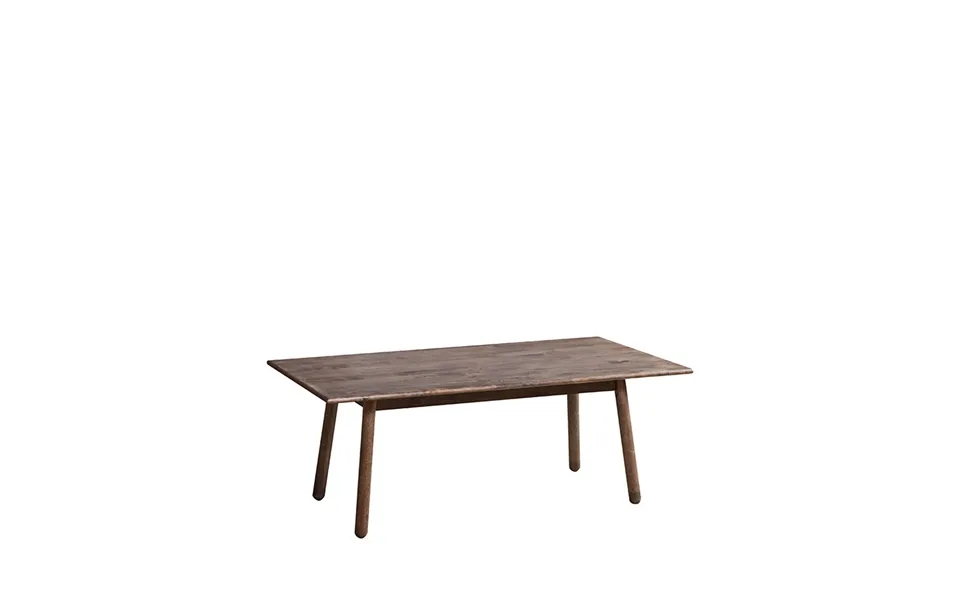 Amira coffee table 120x60 cm black w oak hooks one size