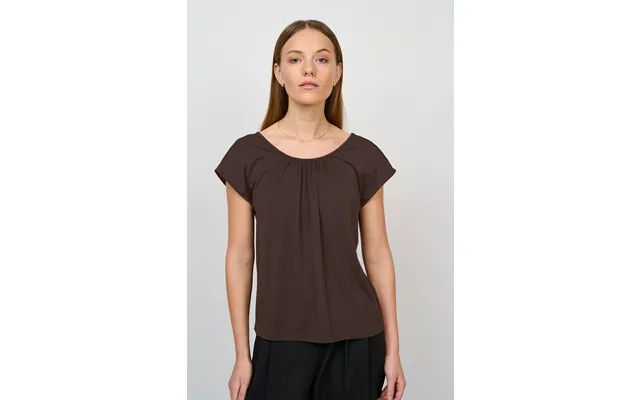 Creton crdrape blouse dark brown l product image