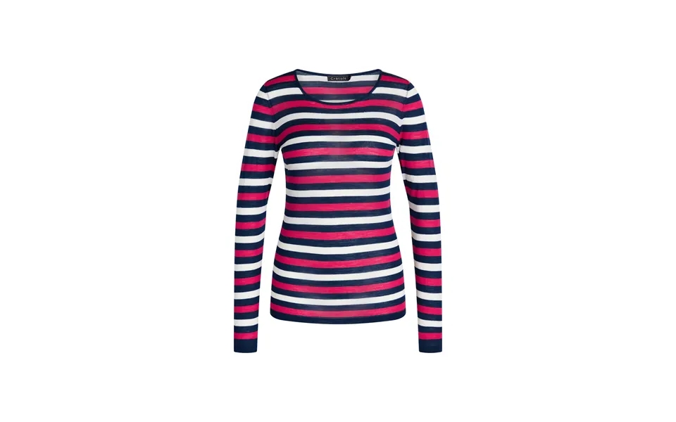 Créton Crindie Stripe Merino Bluse Midnight Navy Xl