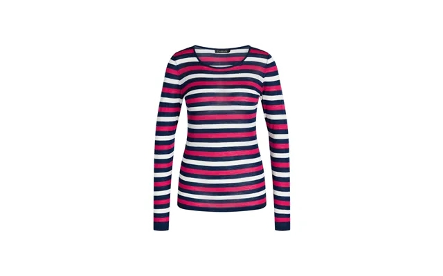 Creton crindie stripe merino blouse midnight navy xl product image