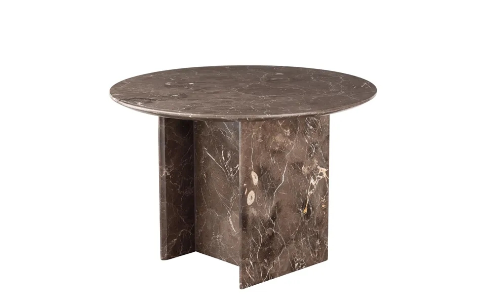 Galileo around marble coffee table ø65 cm brown - one size