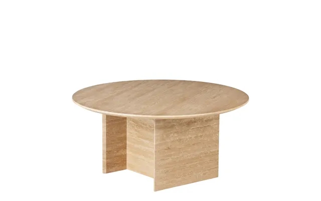 Galileo around travertine stone coffee table ø85 cm beige one size product image