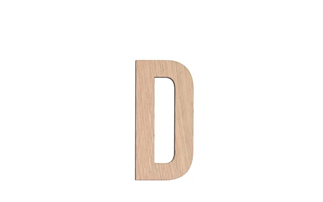 Minifabrikken letter d light oak product image