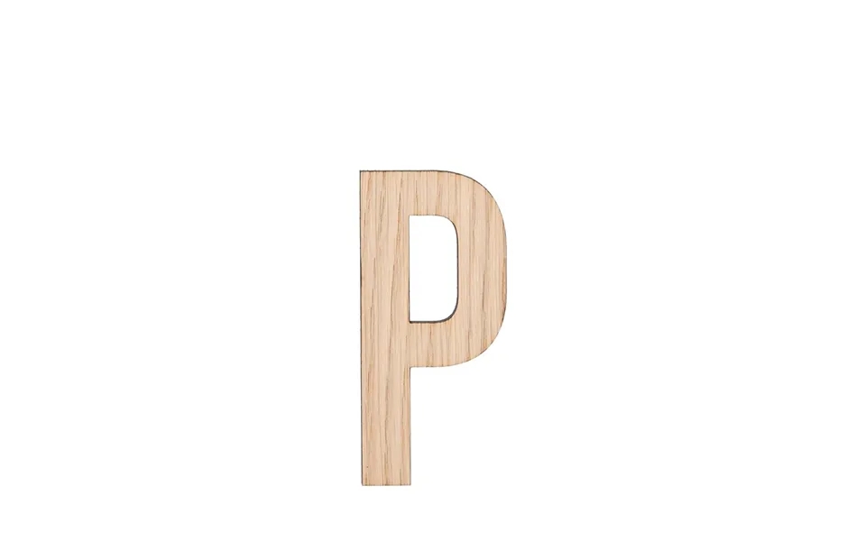 Minifabrikken letter p light oak