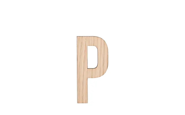 Minifabrikken letter p light oak product image