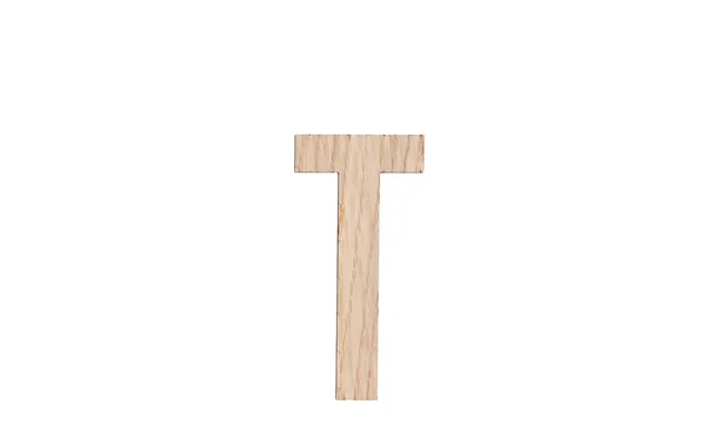 Minifabrikken letter t light oak product image