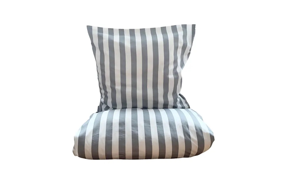 Care - pad stripes linens - gray white