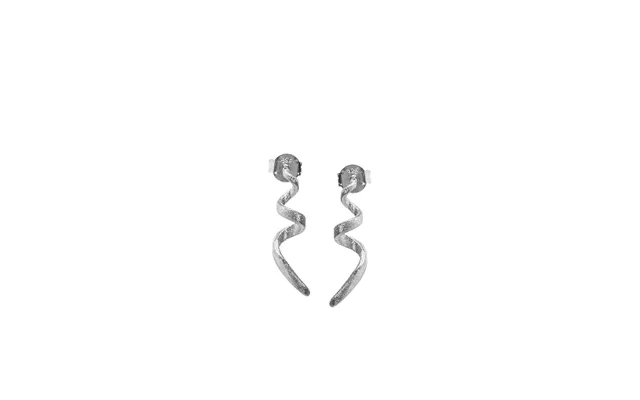 Silk Renee Srspiral Mini Brushed Earrings Silver - One Size product image