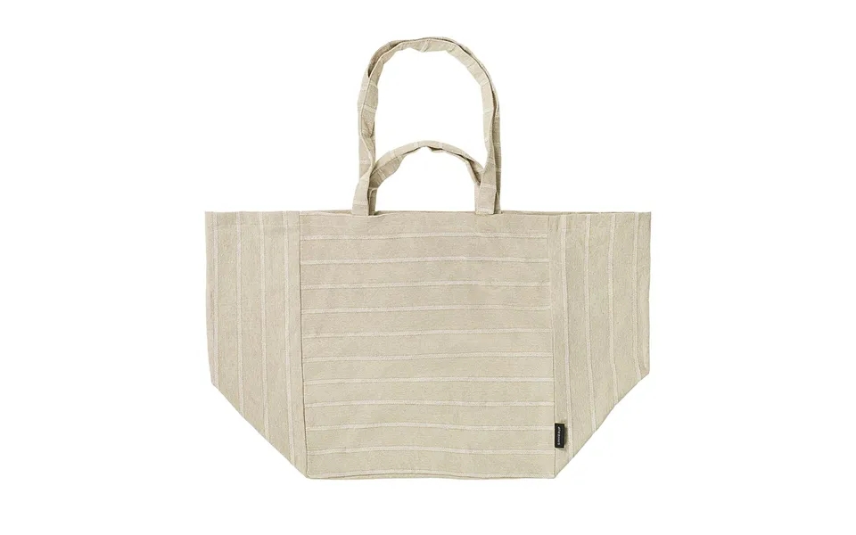 Sinnerup Life Stripe Strandtaske Beige Onesize