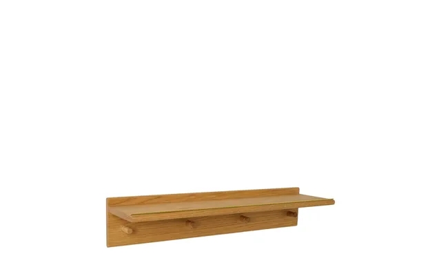 Wood ii multi shelf oiled l60 cm black w oak hooks one size product image